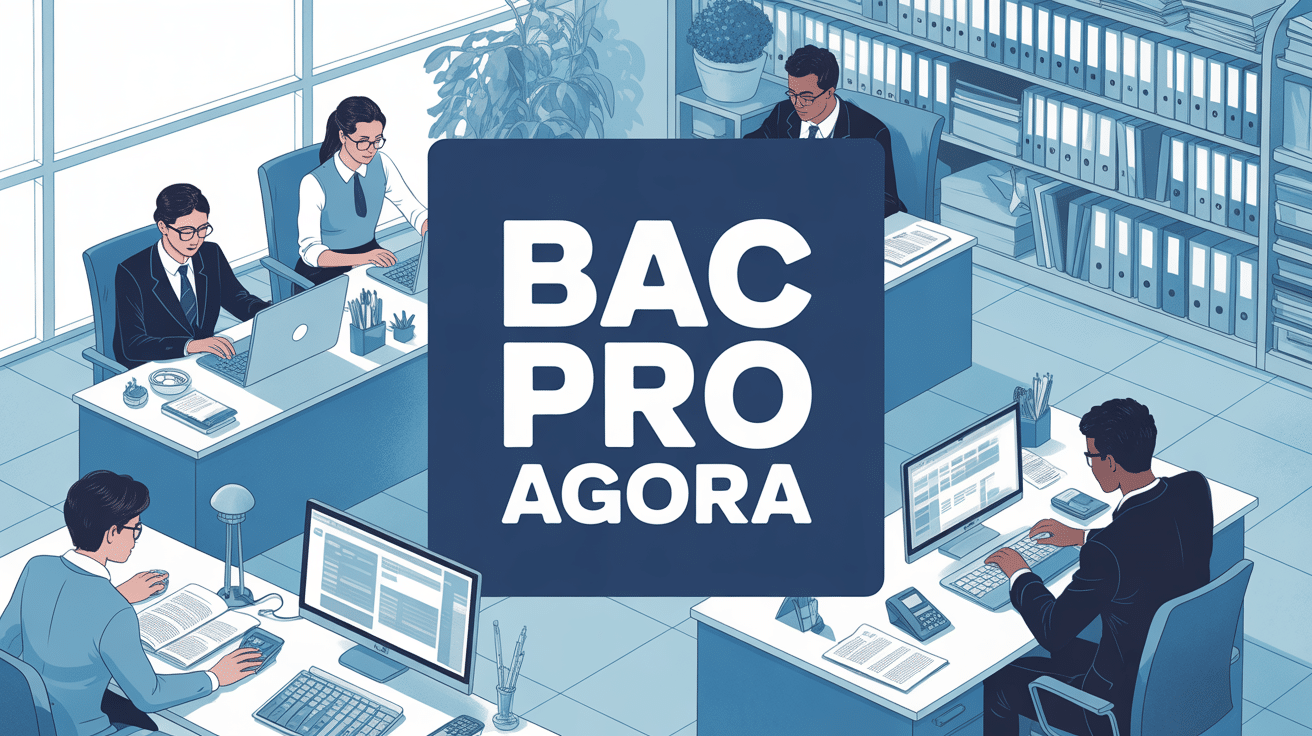 Bureau moderne avec etudiants bac pro agora