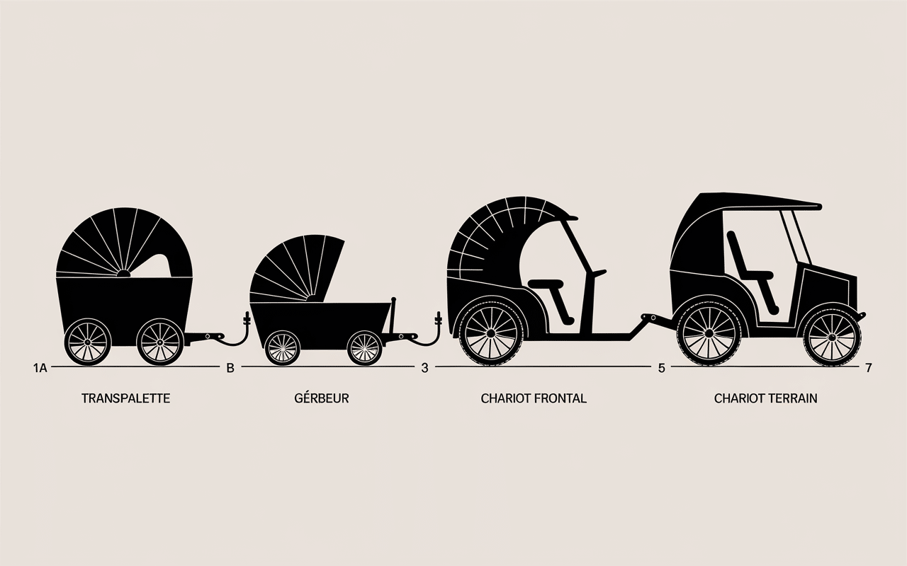 illustration types caces r489 chariots eleveurs