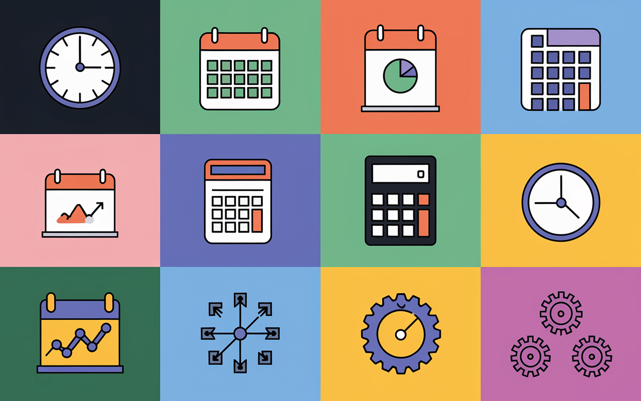Icônes fonctionnalité Clockify en tableau de bord
