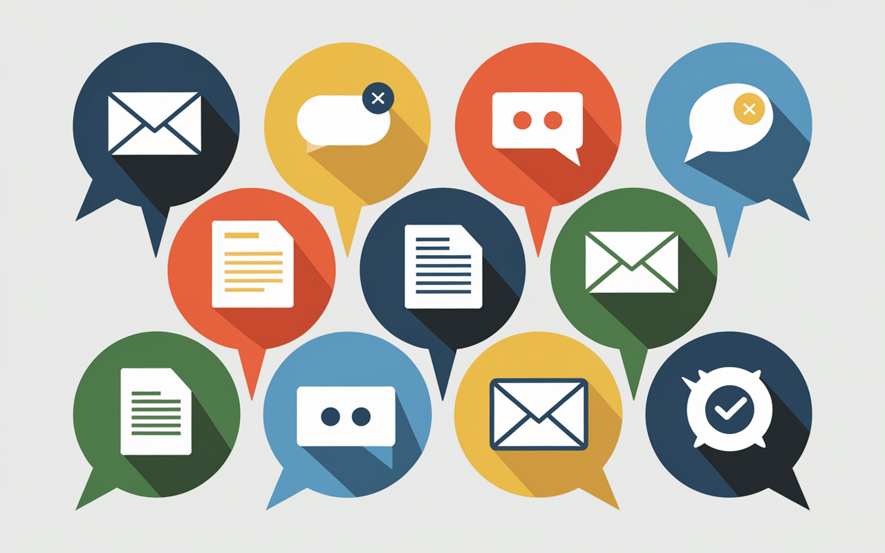 Bulle de dialogue alternatives à vous en souhaitant bonne réception