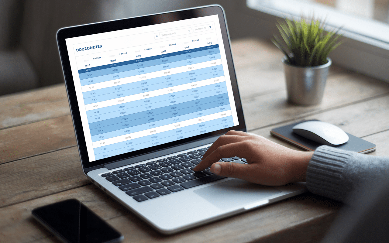 Interface d'application de calcul de moyenne