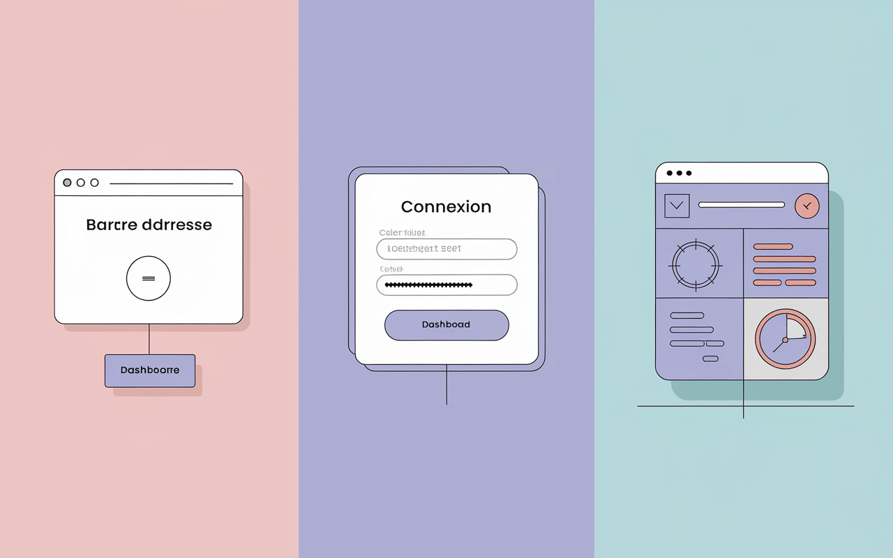 Étapes de connexion Mon IntraParis en 3 images