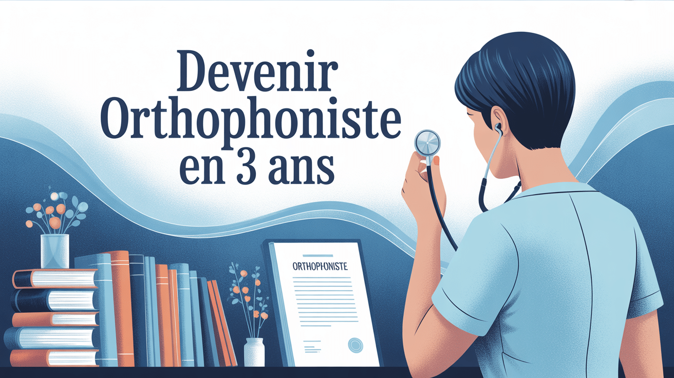 Personne en blouse médicale avec diplôme pour devenir orthophoniste en 3 ans