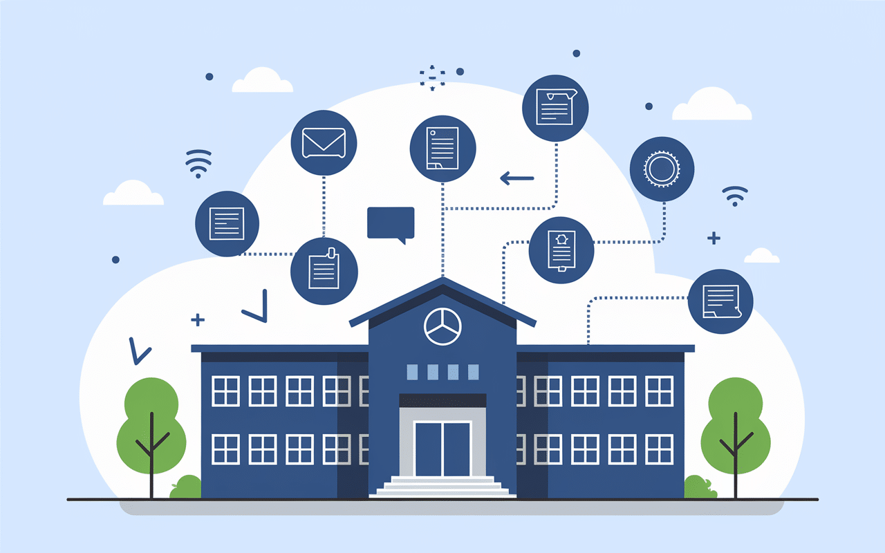 Illustration bâtiment connecté ENT Neo Aisne