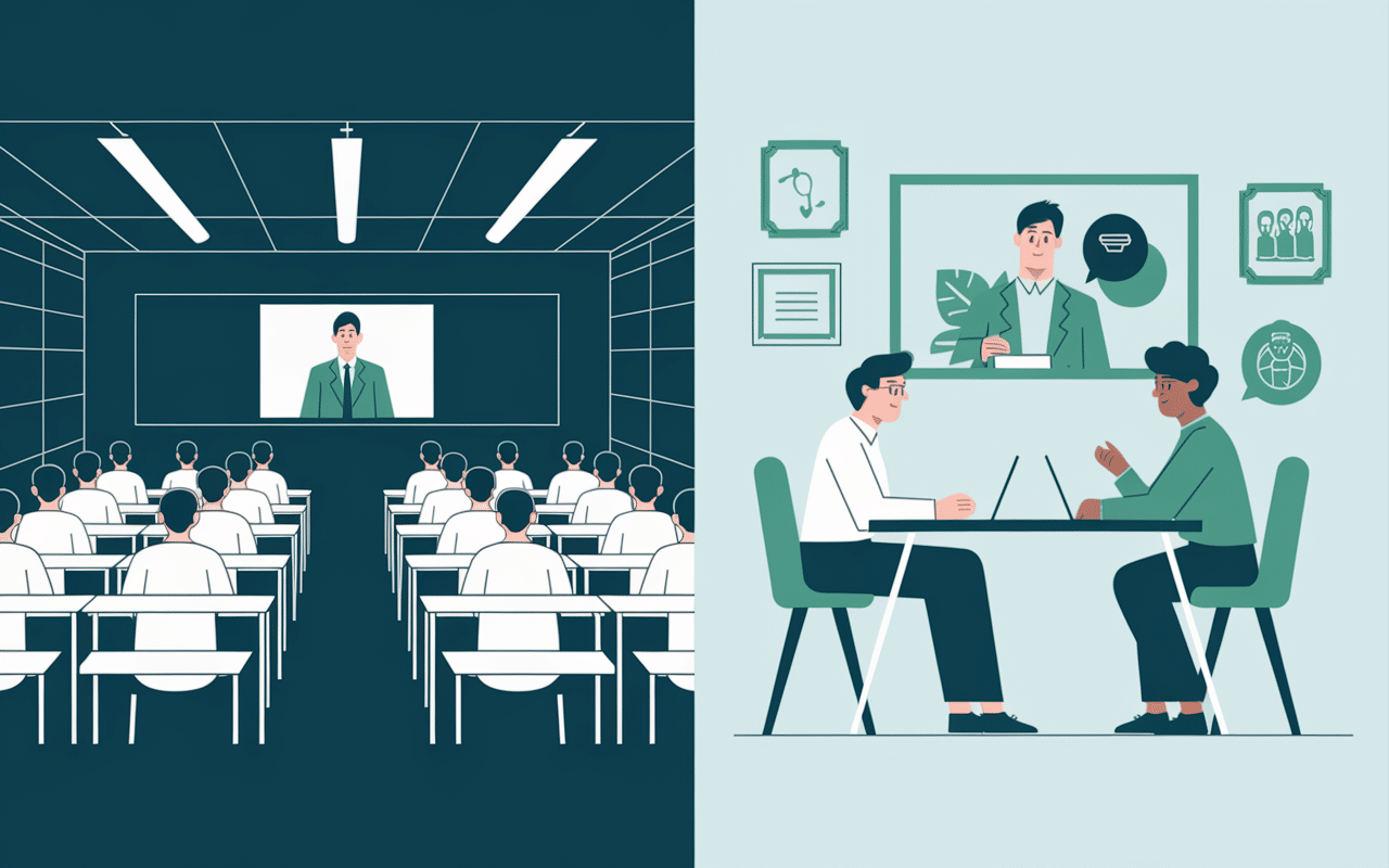 Comparaison formationneur et formateur.