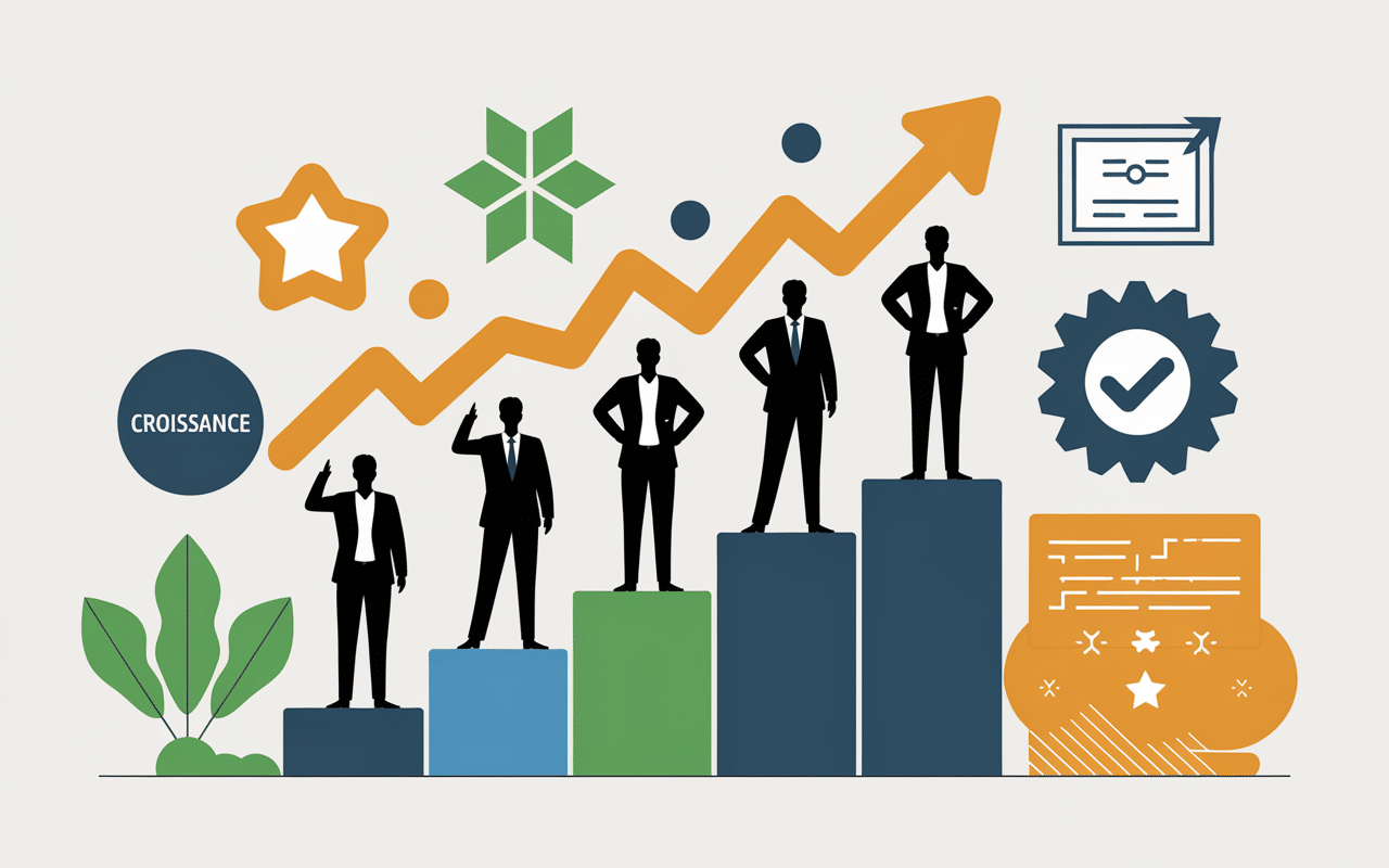 illustration hf formations seo progression et succès