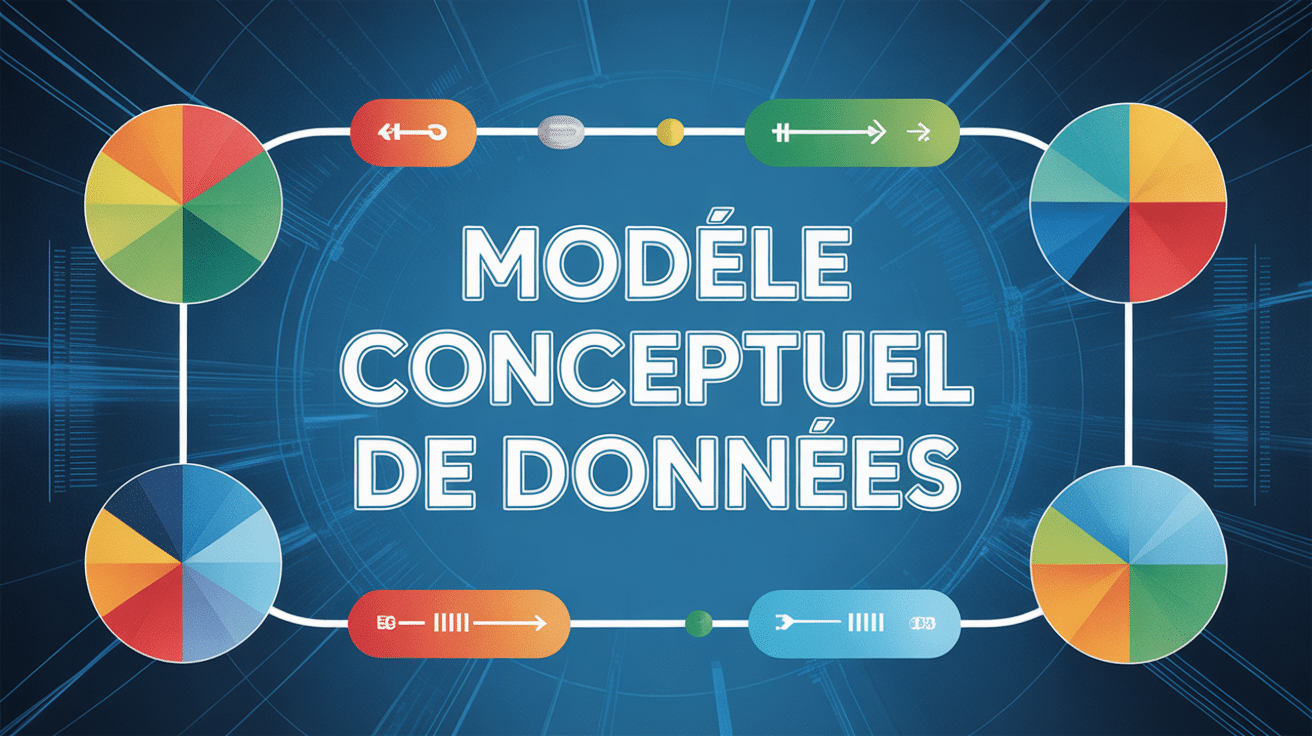 Illustration moderne d'un modele conceptuel de donnée