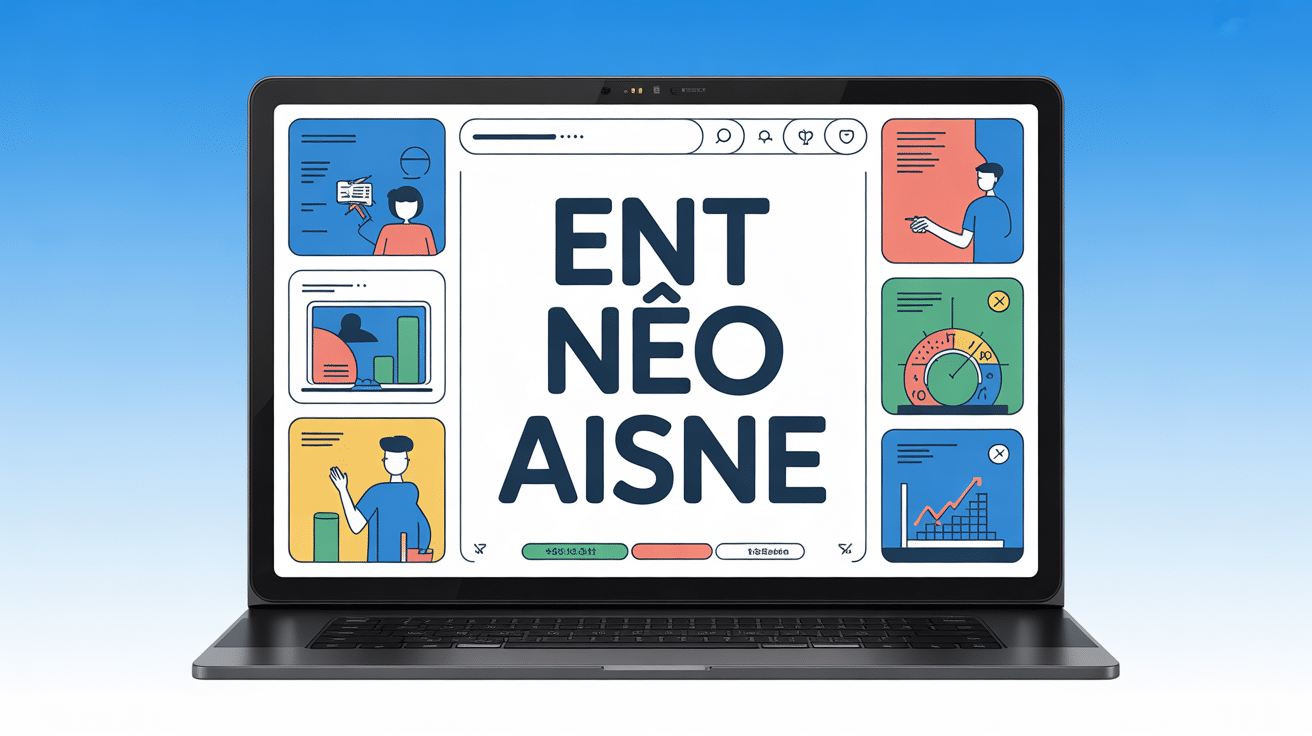 Interface avec tableaux de bord éducatifs et communication