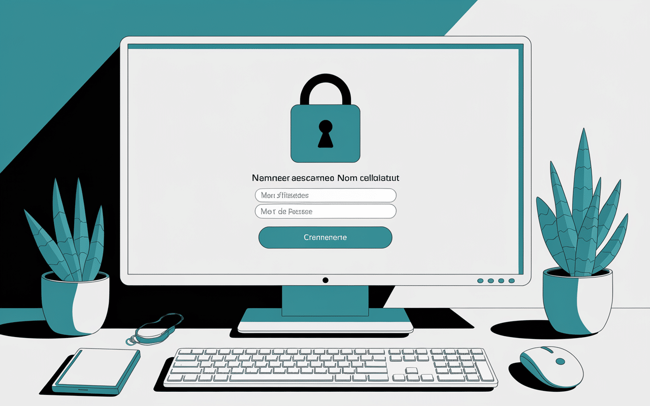 Écran sécurisé de connexion Intranet Blachere