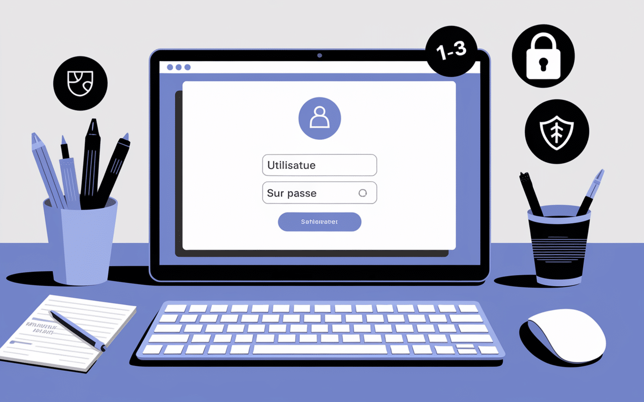 Écran de connexion intranet Marie Blachère