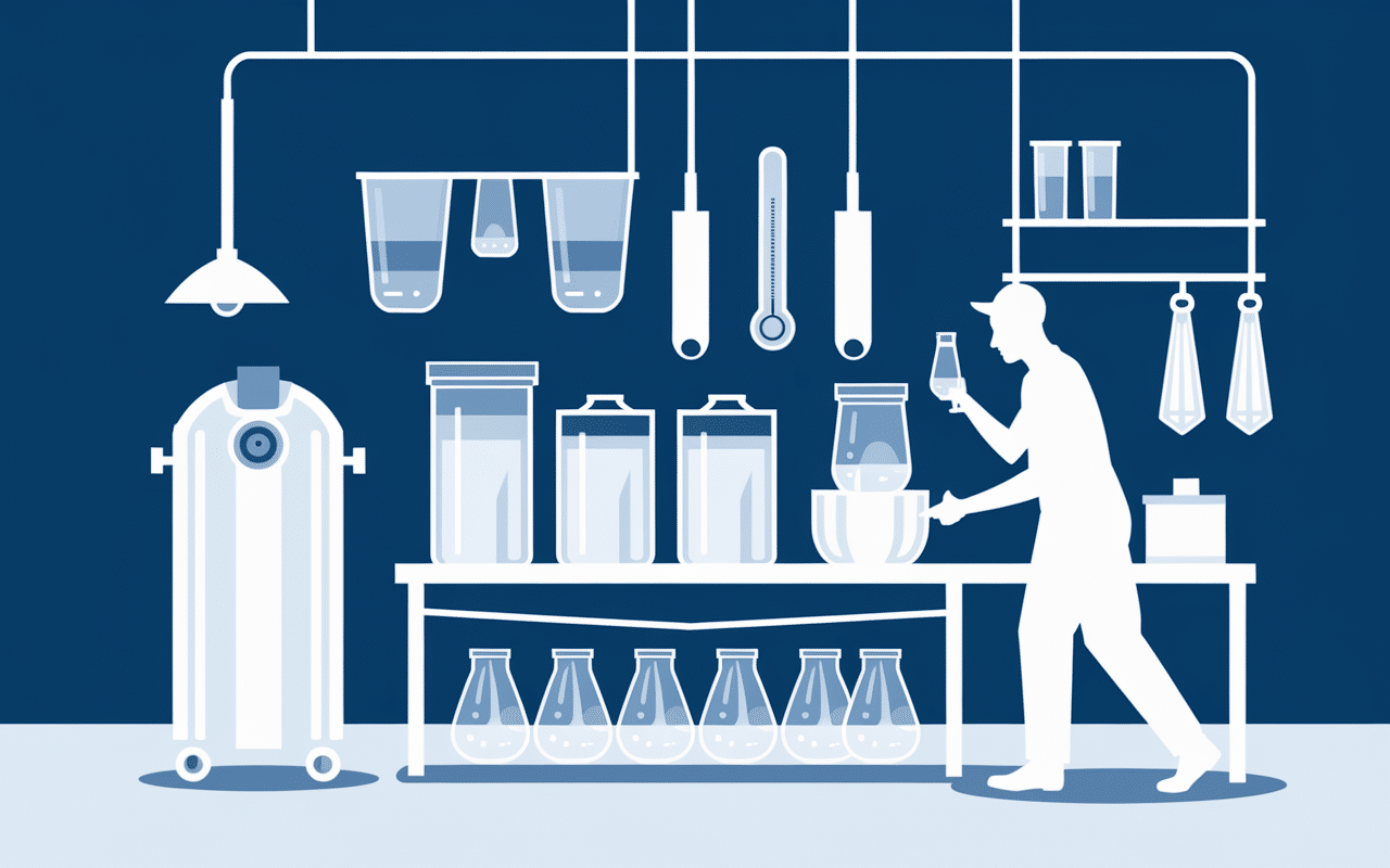 Processus de fabrication de yaourts en atelier artisanal