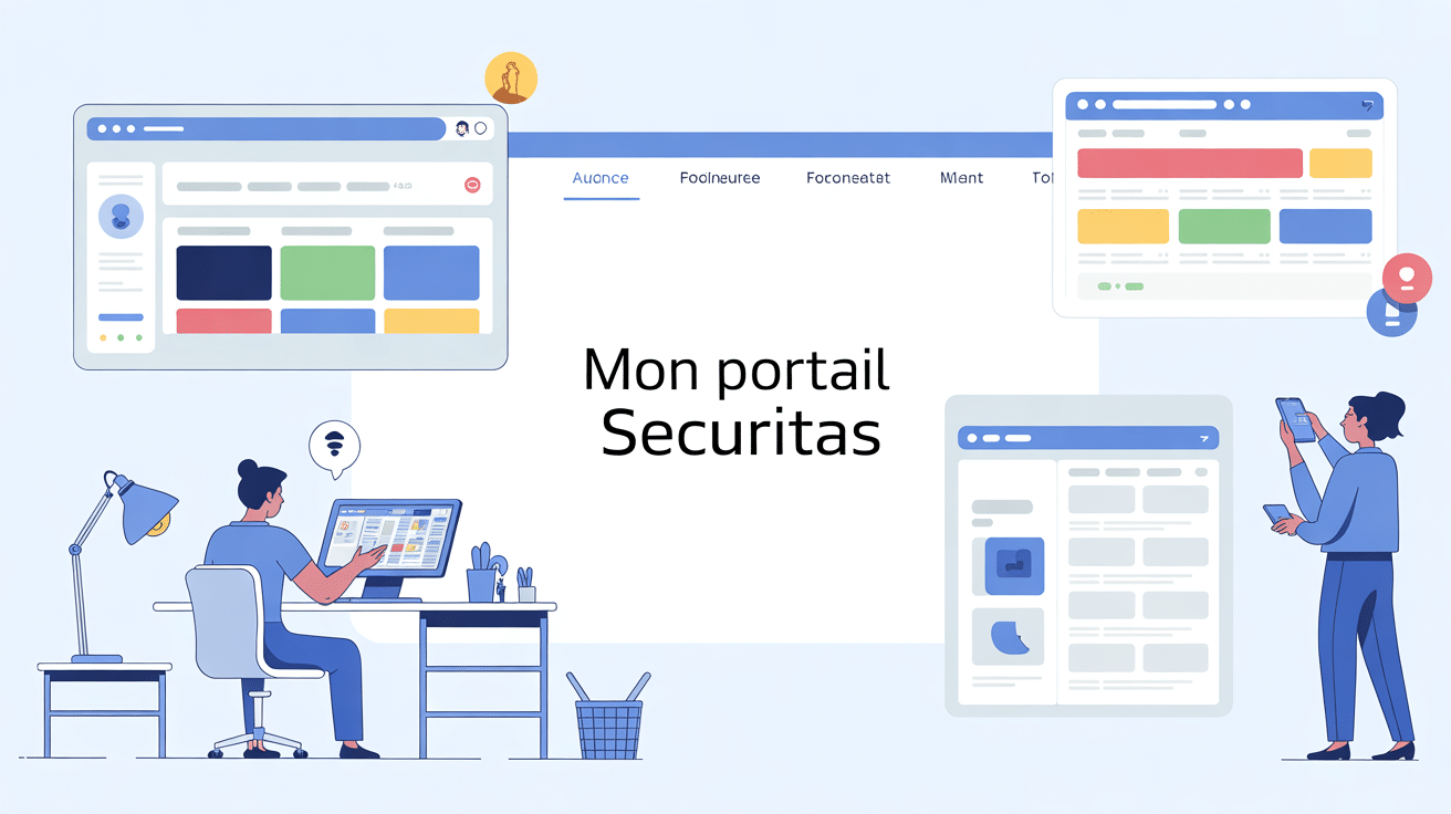 Interface moderne de Mon Portail Securitas