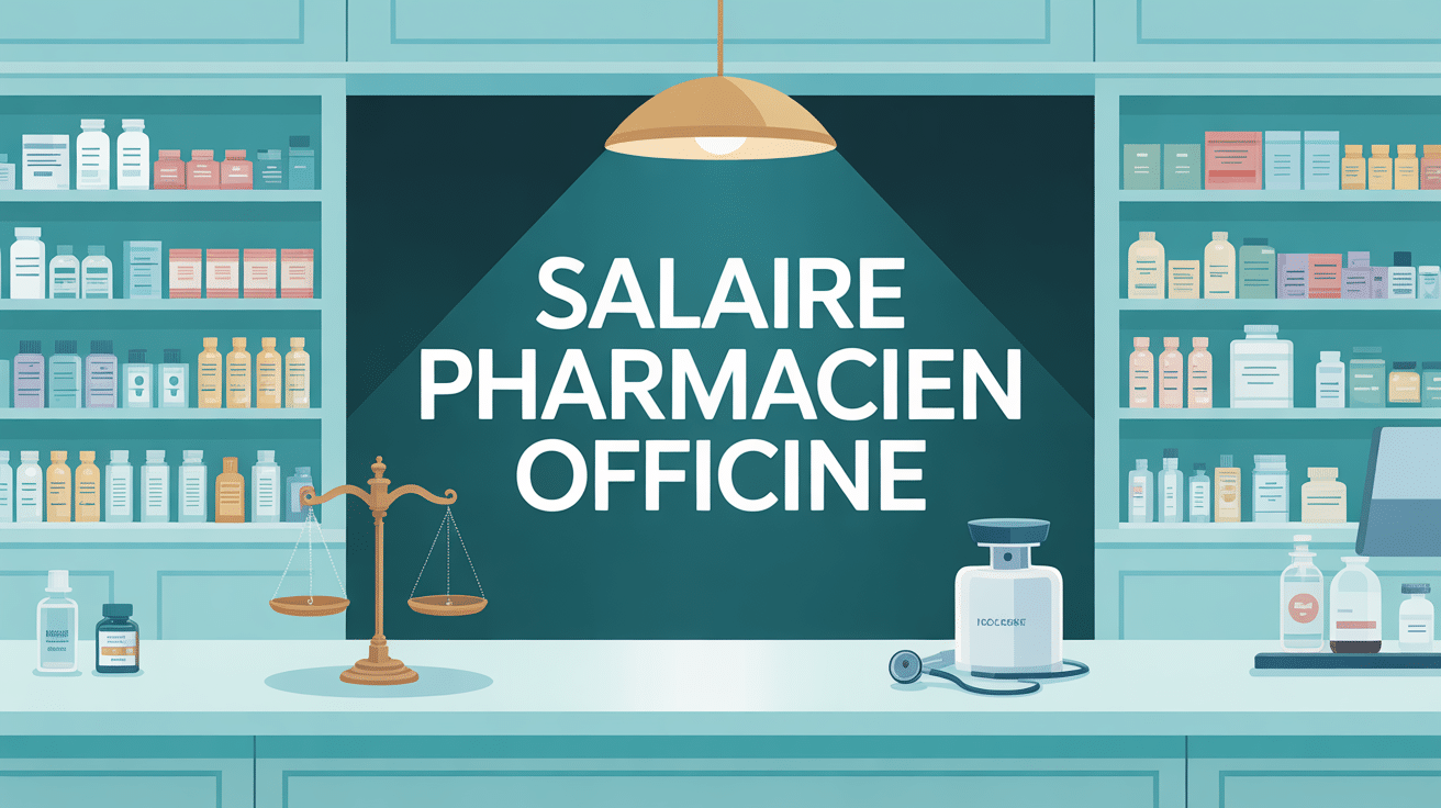 Illustration pharmacie moderne avec titre