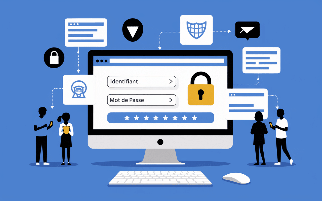 Connexion Touraine e-school sur écran