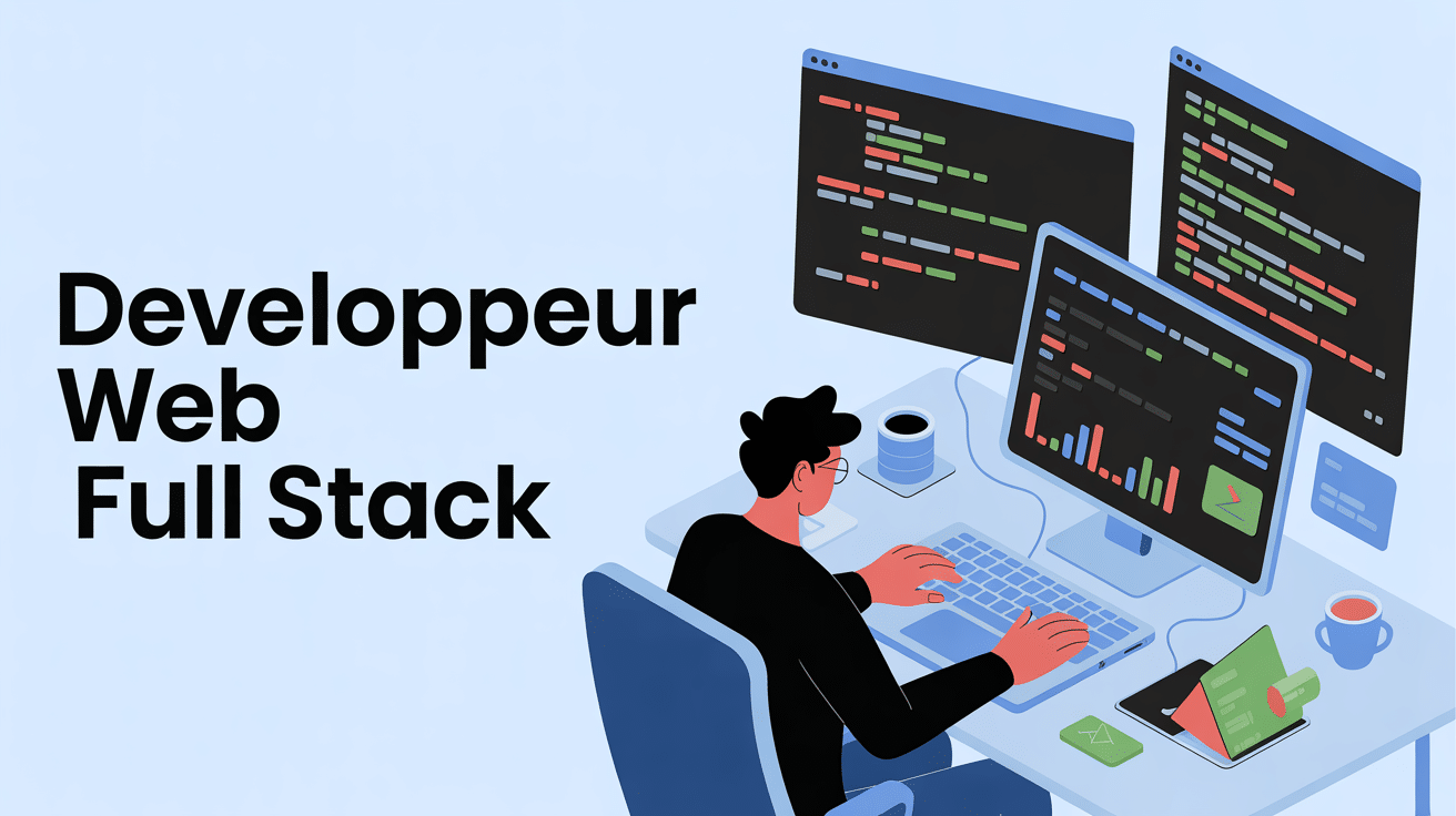 illustration developpeur web full stack studi code