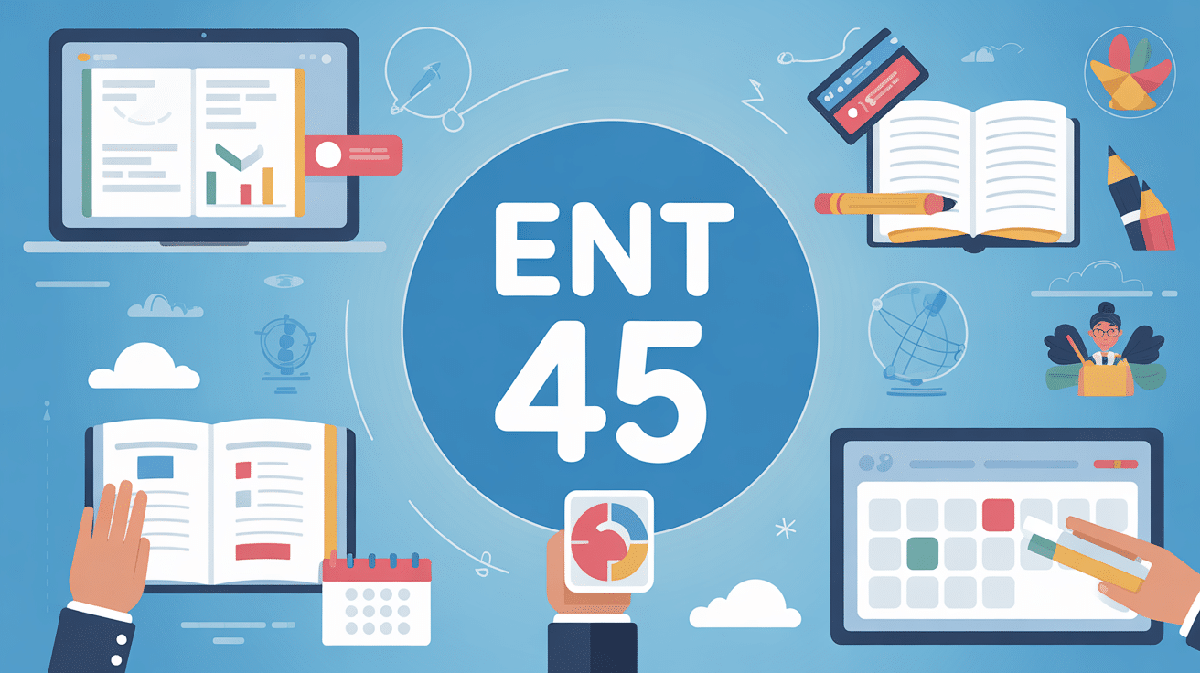 dashboard ent 45 sur écrans ordinateur et tablette