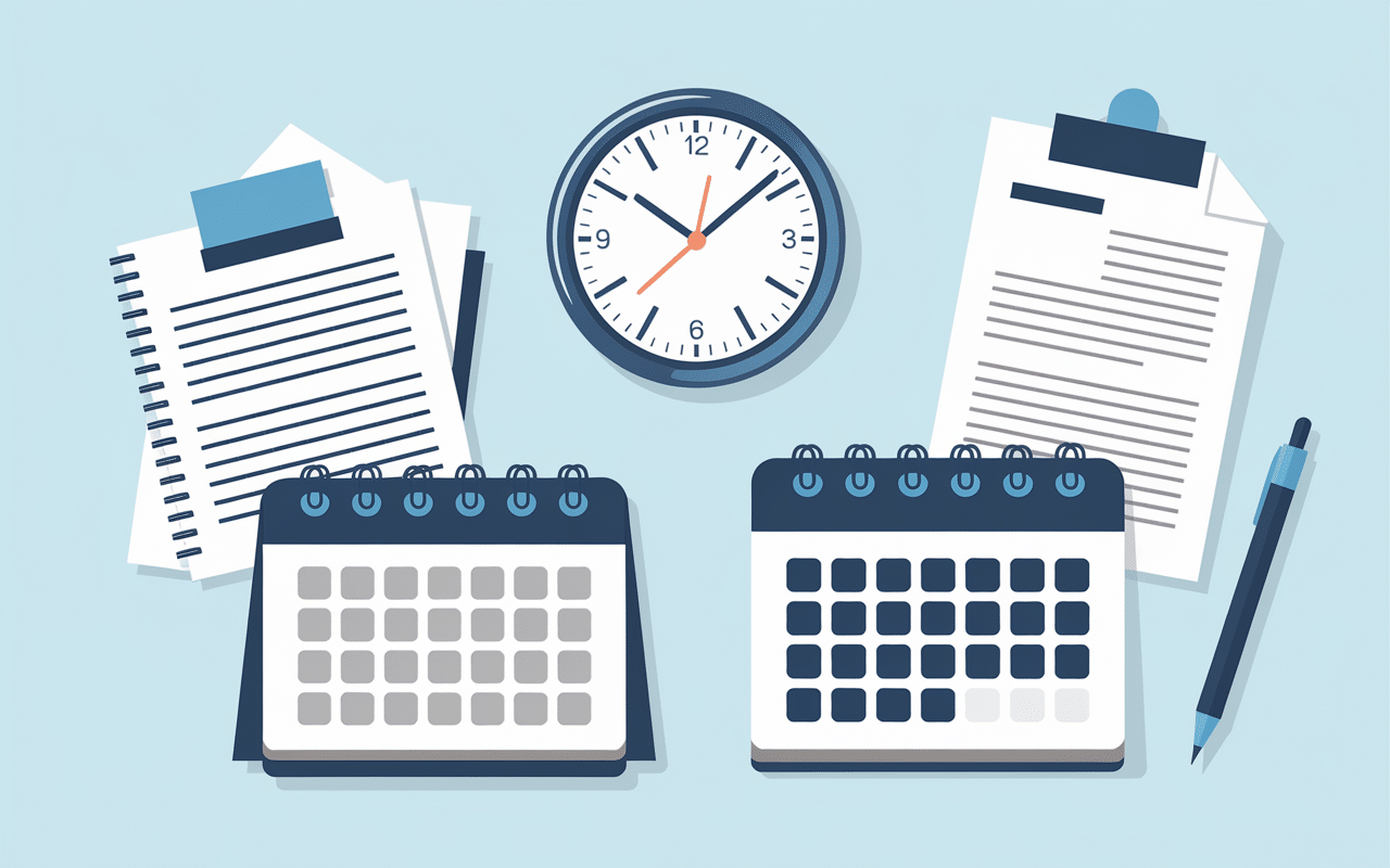 Horloge et documents administratifs, lettre de demission pour un lycée