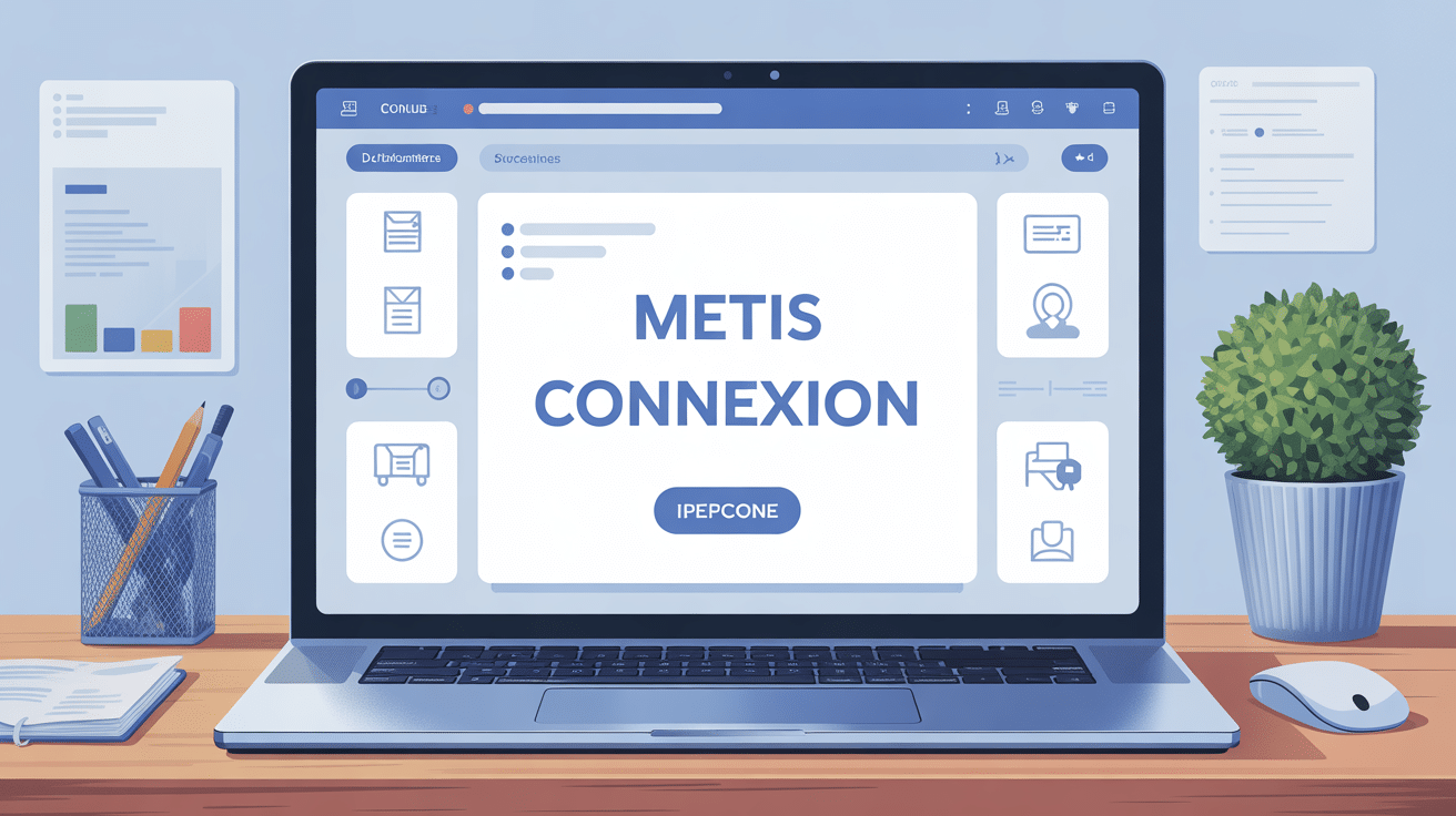 tableau de bord mètis connexion sur ordinateur