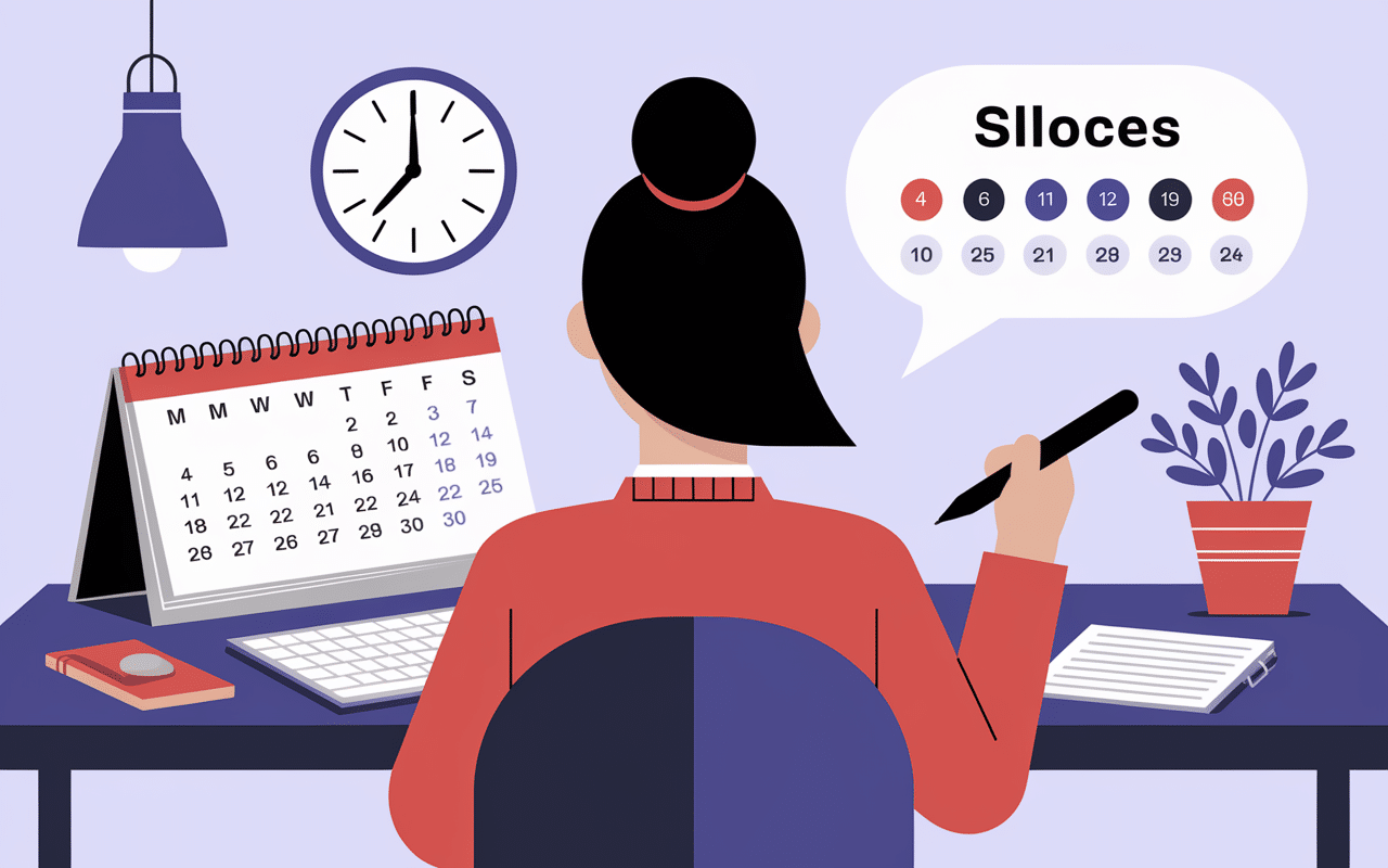 Quelles sont vos disponibilités illustration réponse professionnelle calendrier