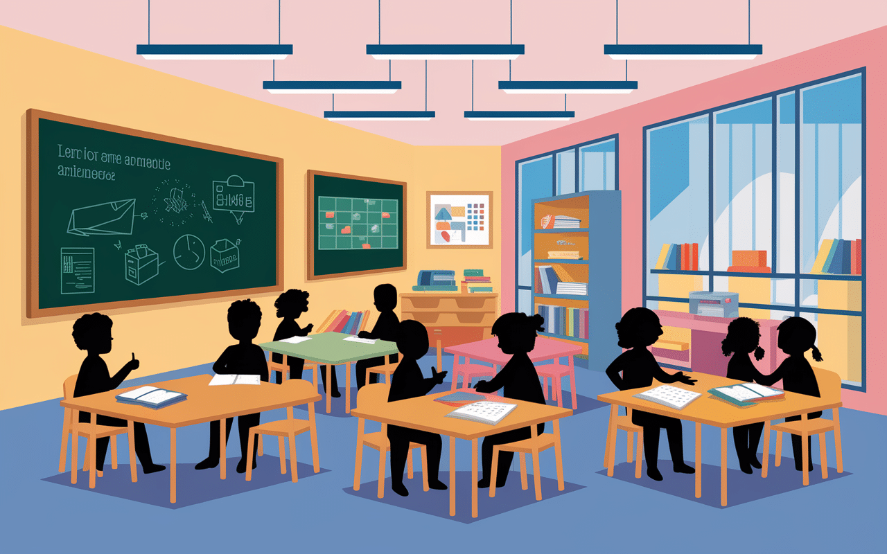 Environnement pédagogique intérieur au college 41