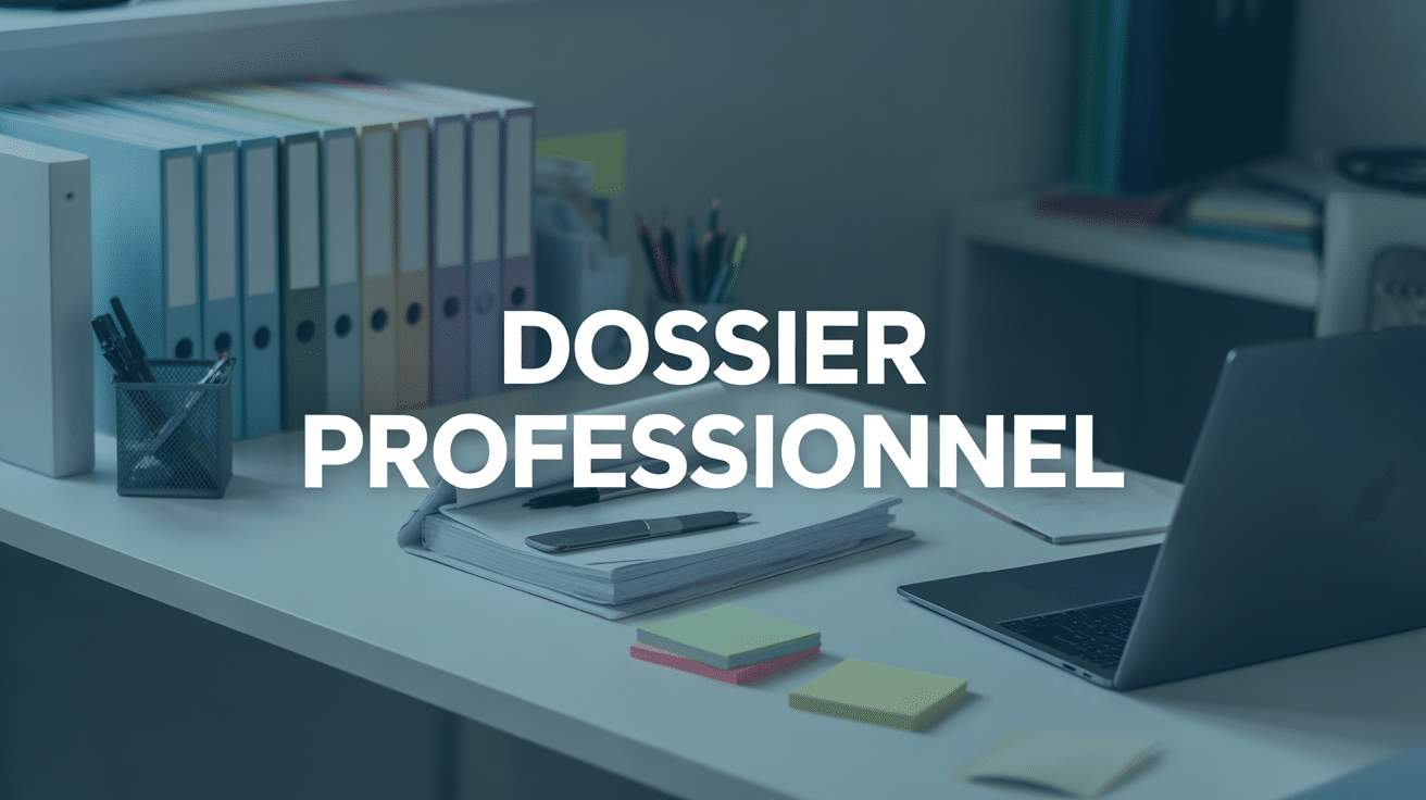 bureau organisé pour dossier professionnel