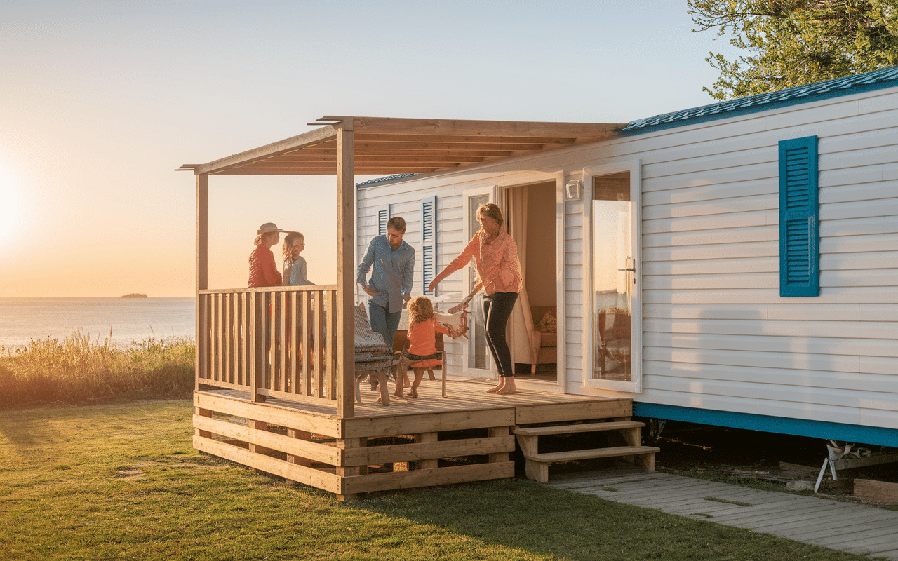 glencoe 35 famille espace mobil-home convivialité