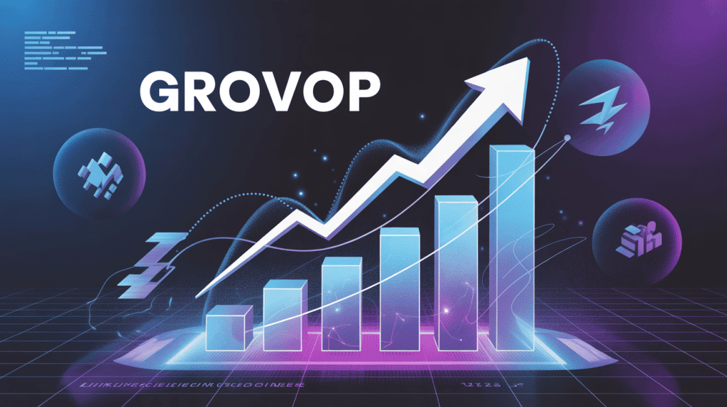 Graphique grovop croissance et optimisation digital