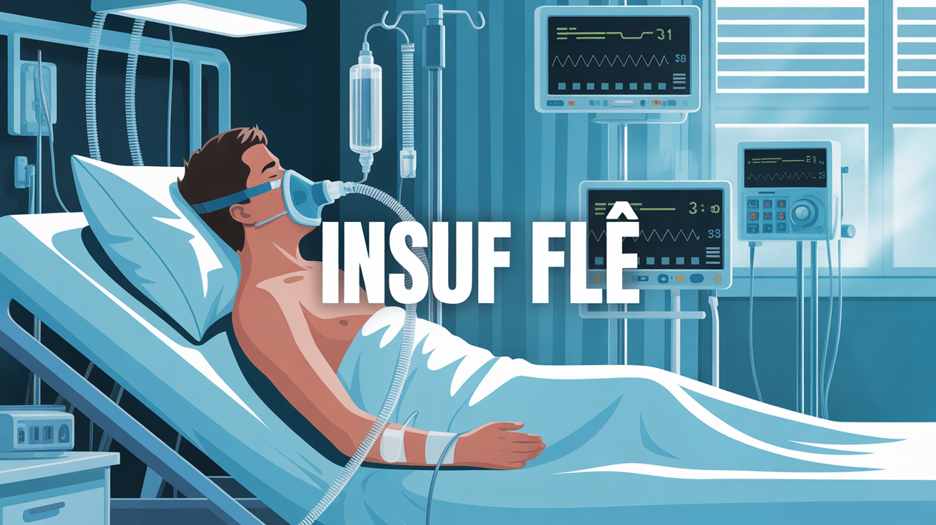 insuf fle patient sur respirateur en soins intensifs