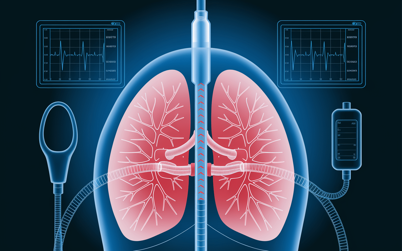 insuf fle illustration fuite tube intubation