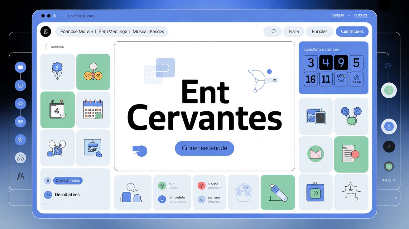 Interface sécurisée ENT Cervantes sur ordinateur