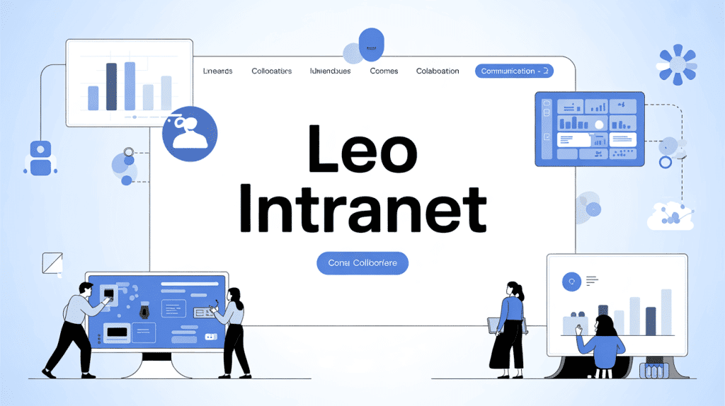 leo intranet interface moderne collaboration entreprise