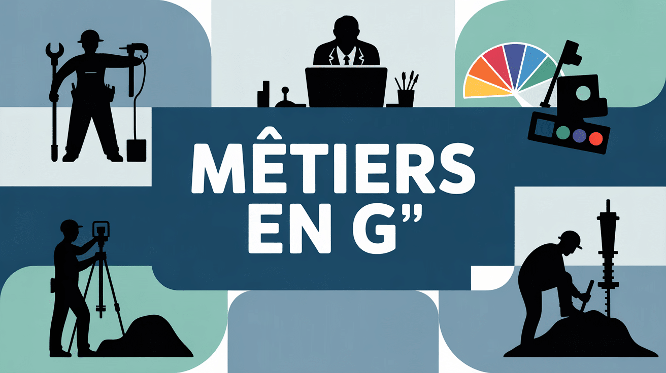 Collage metier en g garagiste gestionnaire graphiste geometre grutier