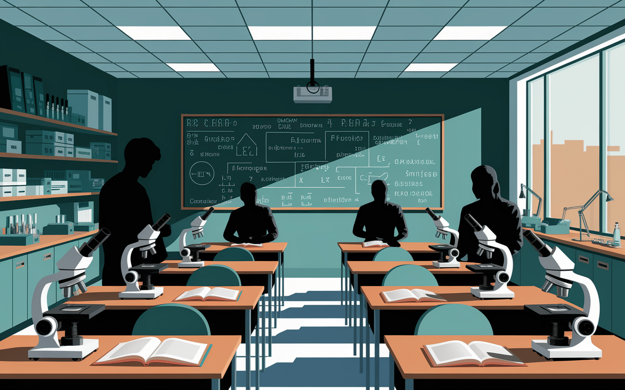 salle de classe technique lise ensam avec étudiants