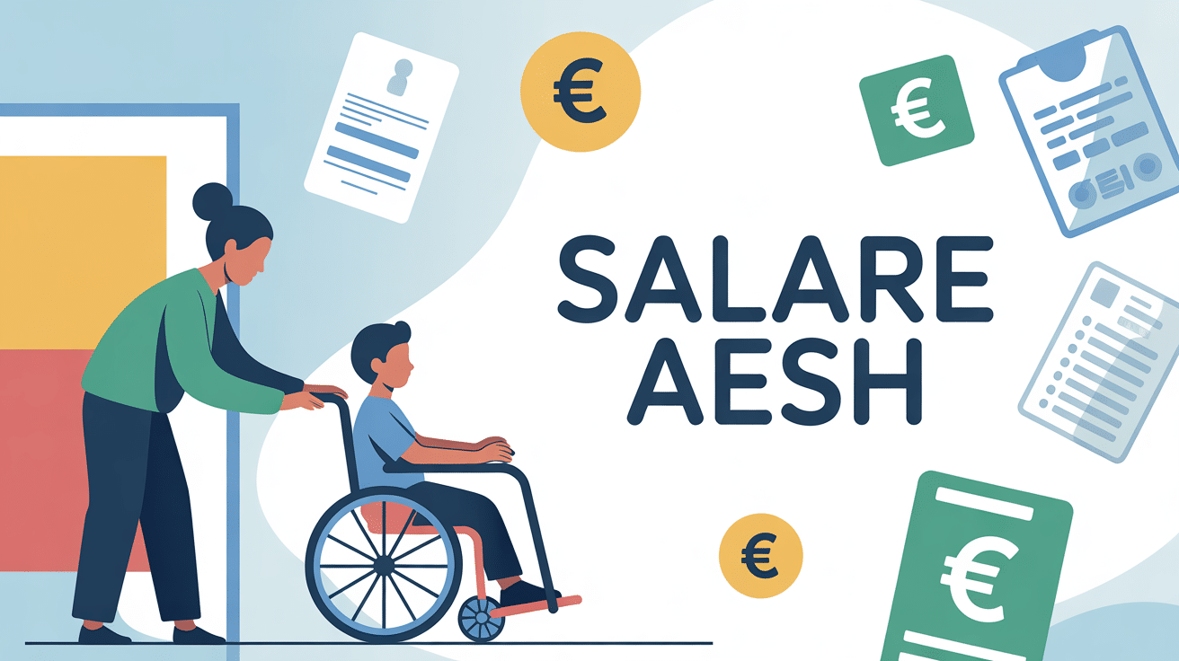 illustration aesh salaire accompagnant enfant handicap 2024