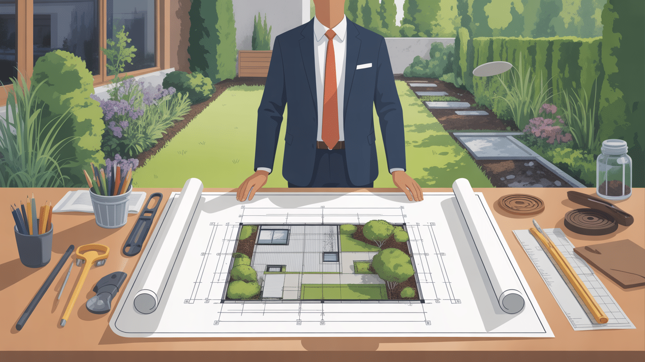 Architecte paysagiste consultant plans aménagement