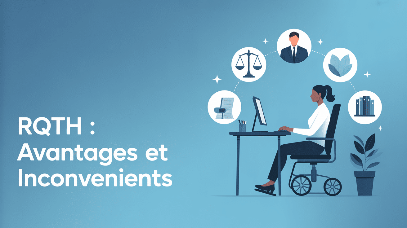 avantages et inconvénients rqth image bureau droits