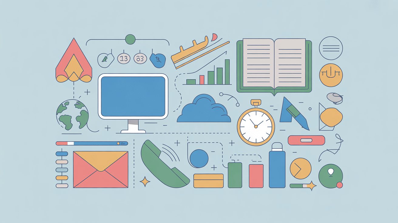 Competences et outils assistant administratif illustration