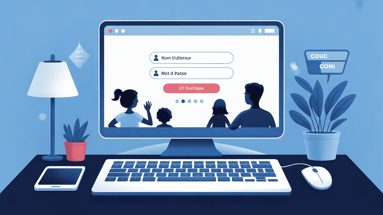 Connexion famille sur ent95