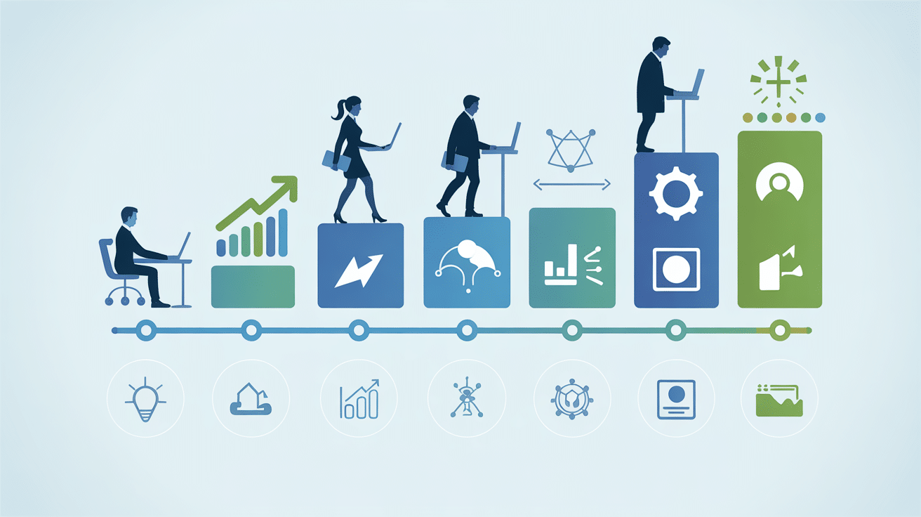 Timeline metier en e transformation digitale
