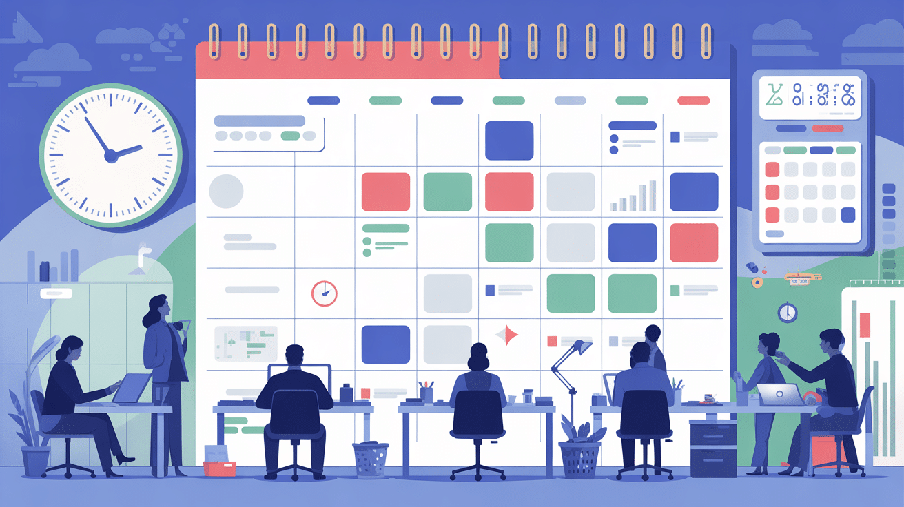 fractionnement tâches organisation planning bureau