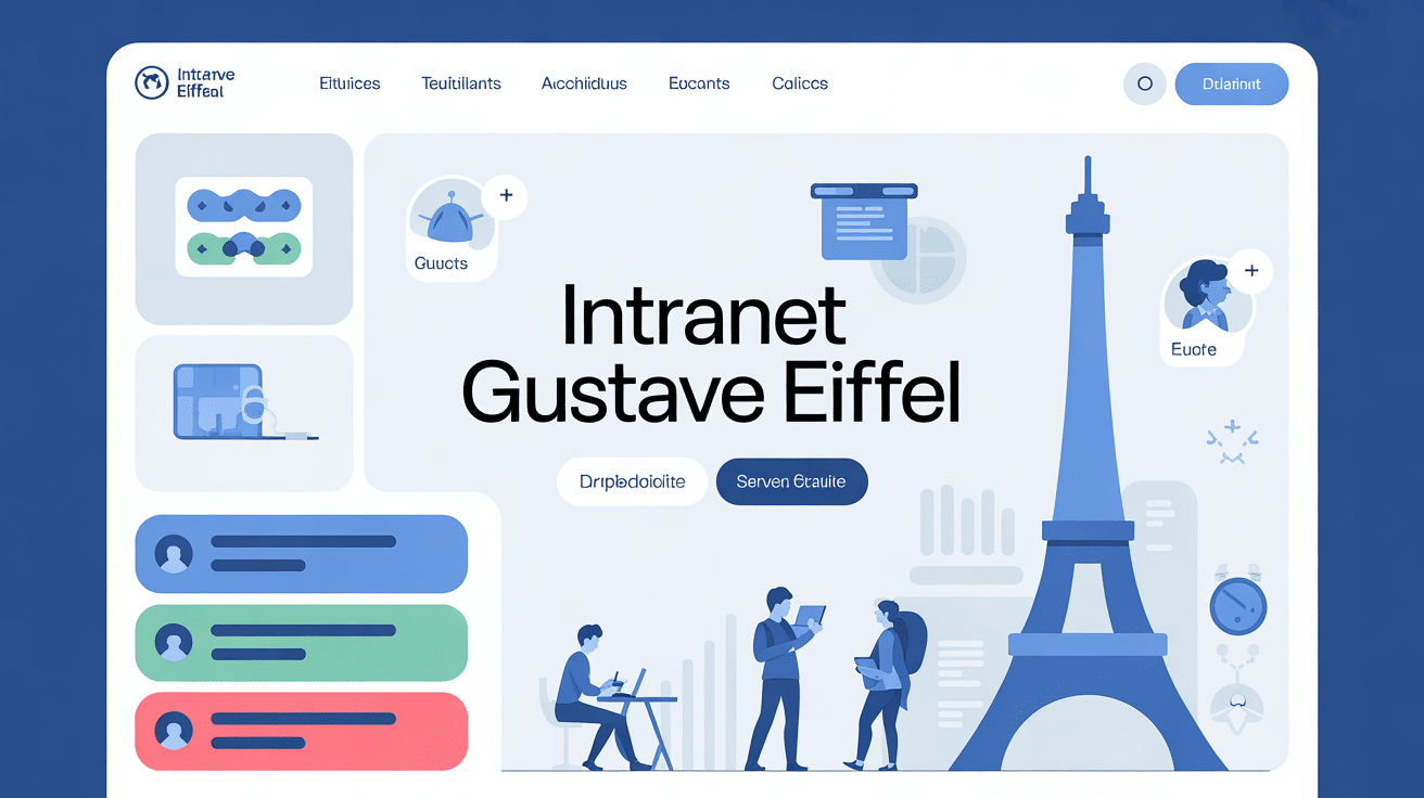 interface intranet gustave eiffel portail web