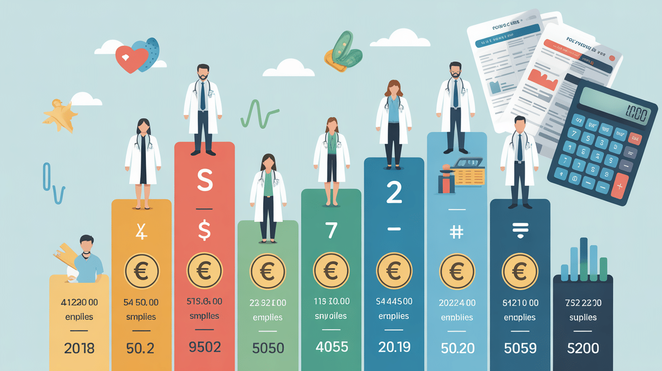 graphique barres salaires radiologue public prive