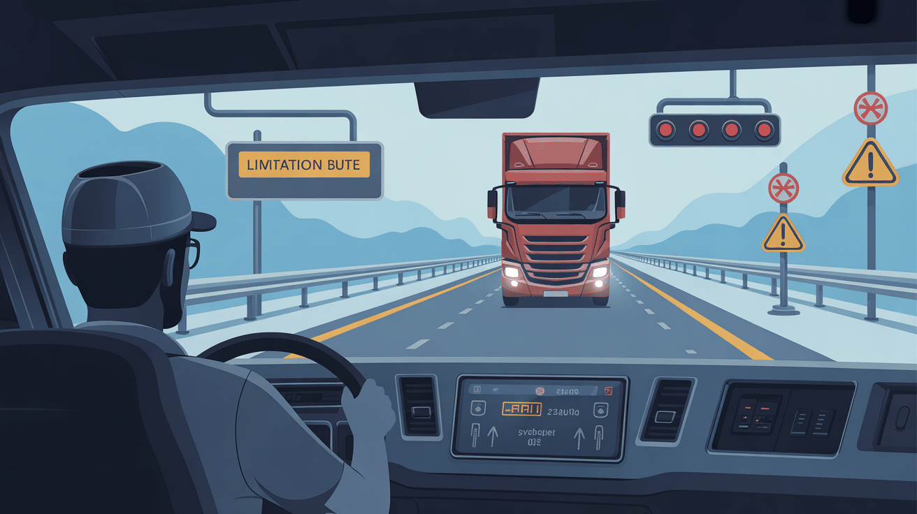 Sécurité conformité flotte webfleet camion route capteurs