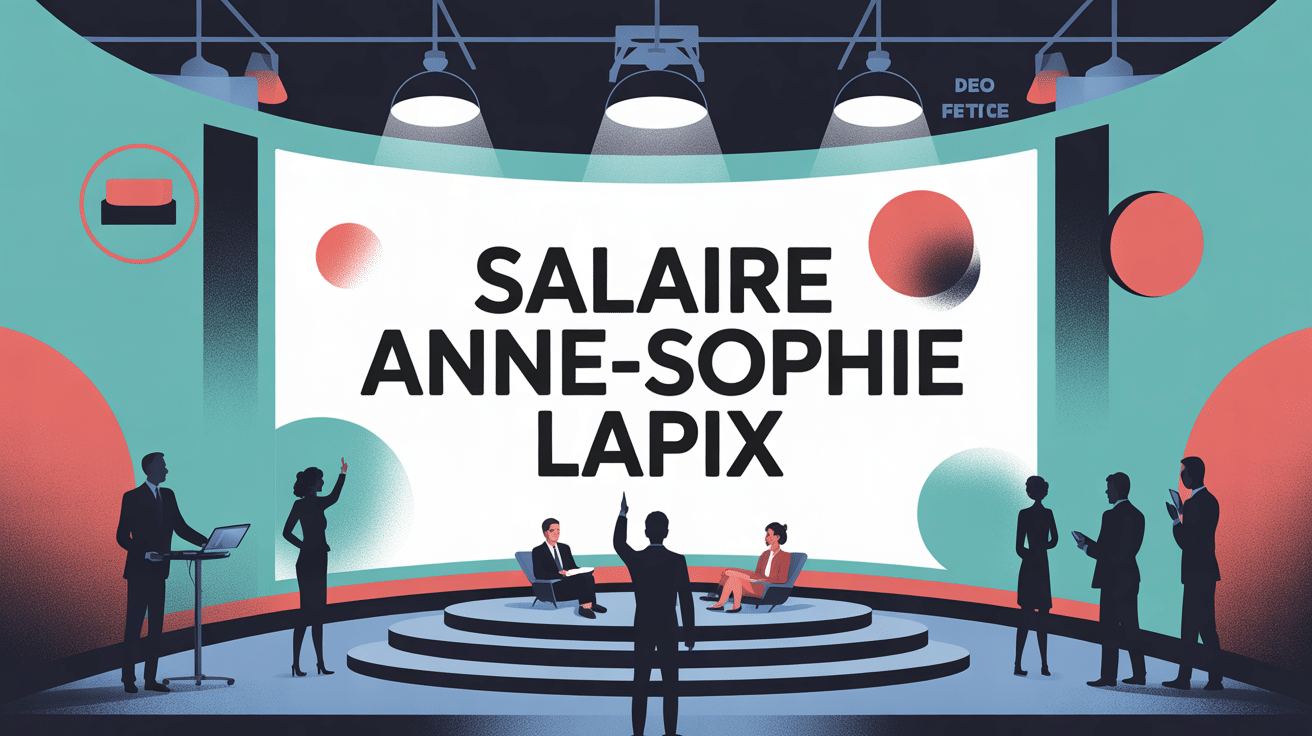 Illustration du débat sur le salaire anne sophie lapix à la télévision