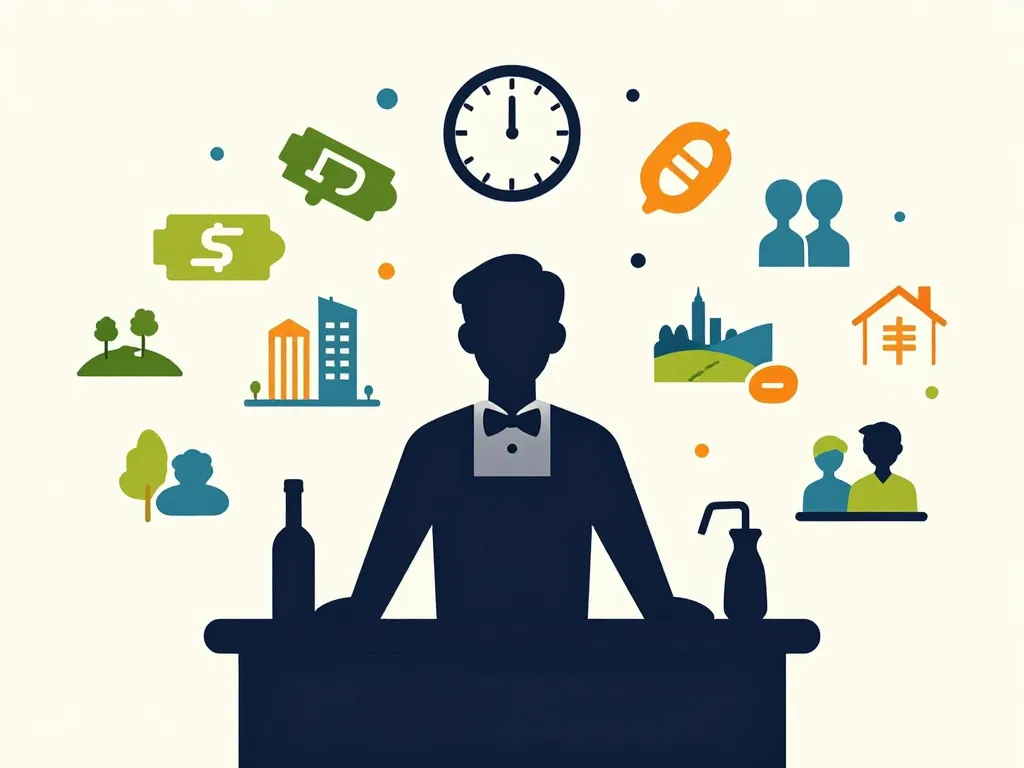 image barman salaire facteurs variabilité quotidienne