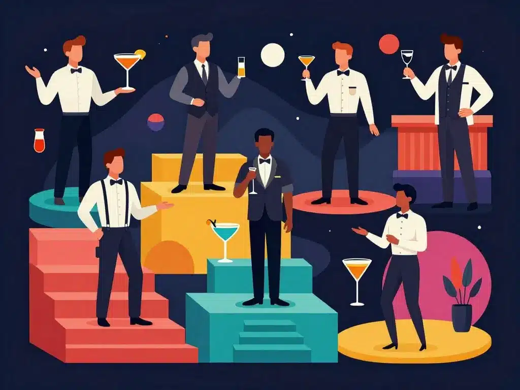 visuel barman salaire niveaux secteurs