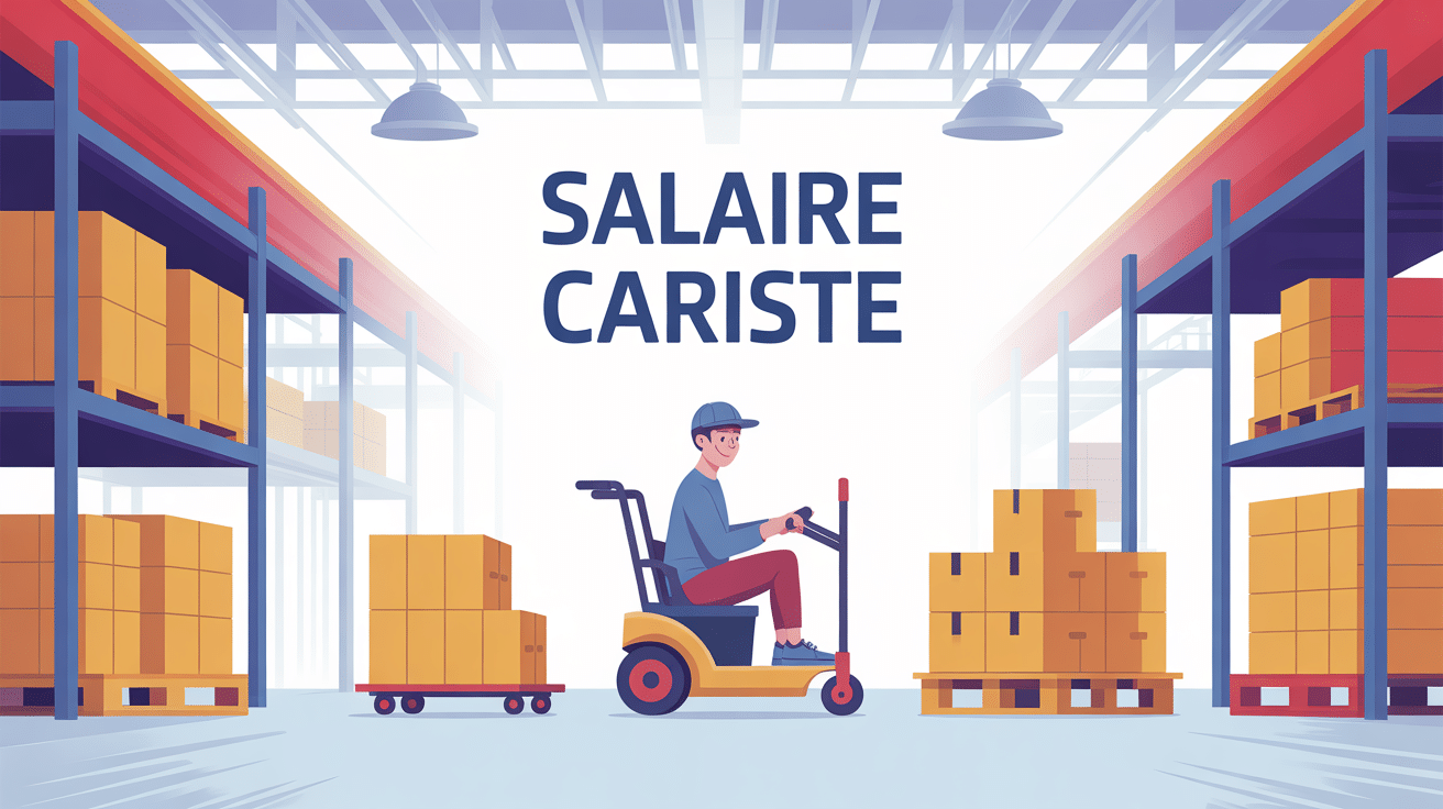 cariste salaire illustration professionnelle entrepôt