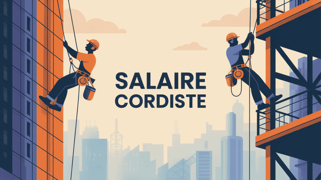 cordiste salaire illustration professionnelle en hauteur