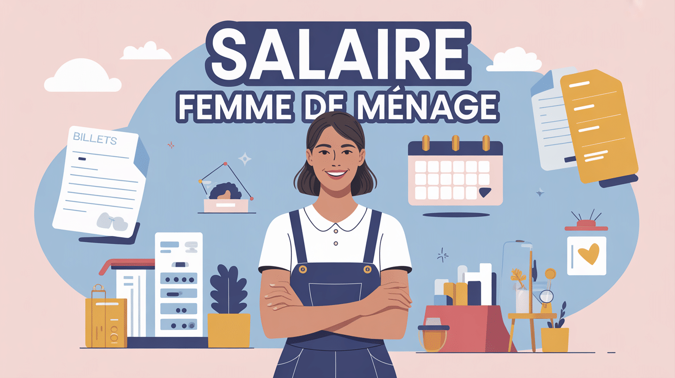 illustration professionnelle femme de ménage salaire France