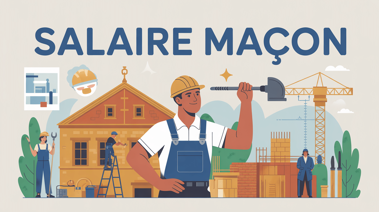 maçon salaire illustration évolution carrière France
